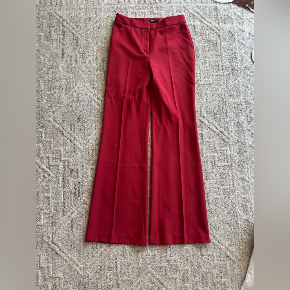 Express Women's Red Boot Cut Dress Pants TALL 36” inseam